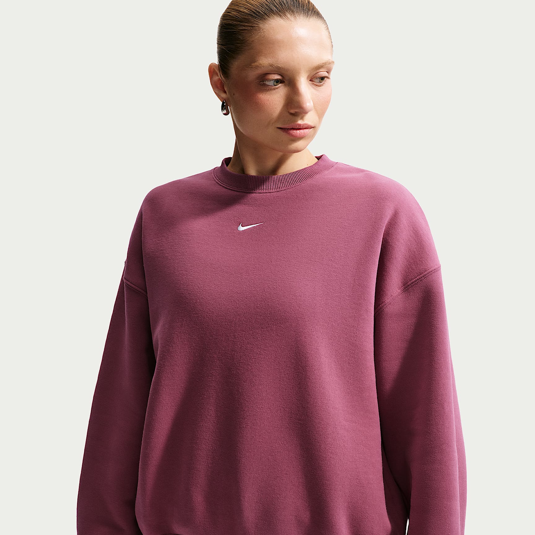 【新品未使用】BRIEFING STRETCH FLEECE PULLOVER Nike Studio Fleece Medium Weight Women's Oversized Crew-Neck
